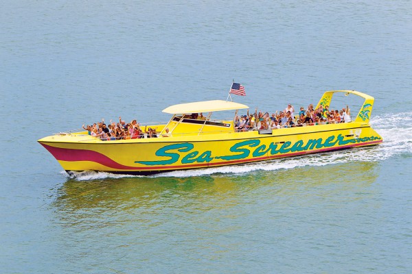 Clearwater Beach Speedboat Adventure with Lunch